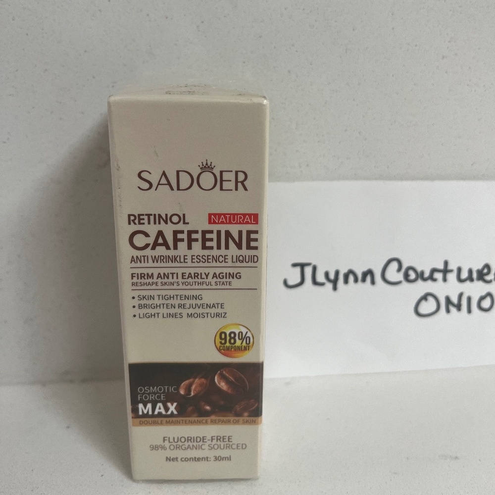 New Sadoer Retinol Caffeine anti wrinkle Natural Organic antiaging